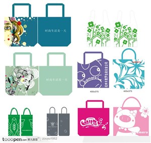 品牌包装设计-时尚环保袋系列设计
