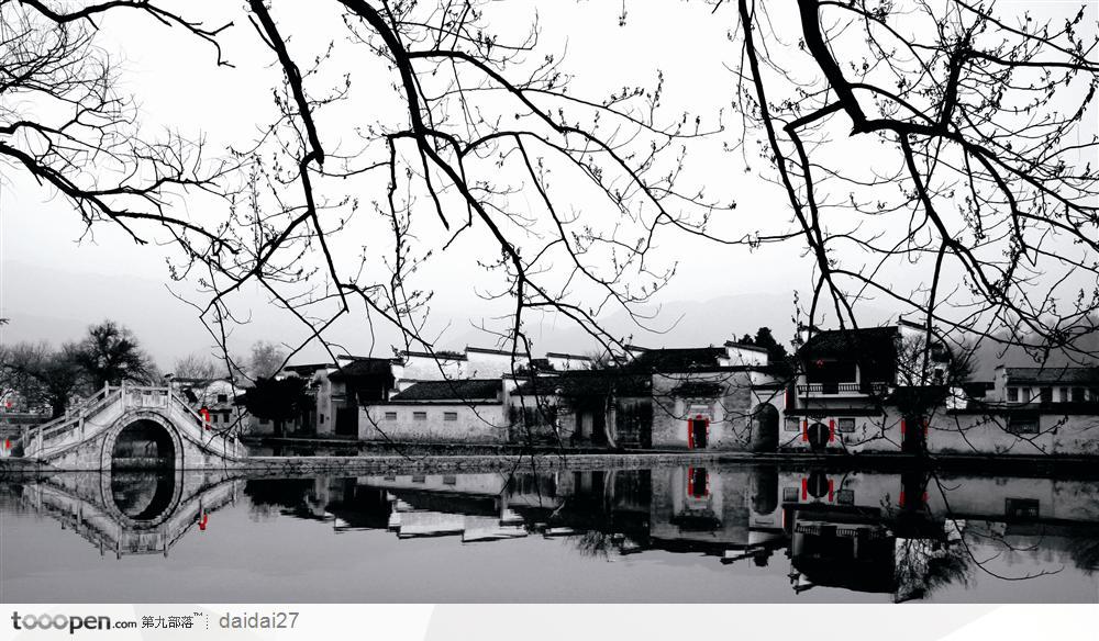 古老的安徽宏村风景图片