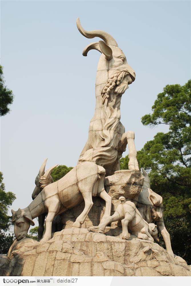 广州五羊雕塑石雕图片