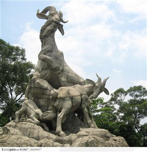 广州五羊雕塑-精美的羚羊雕塑