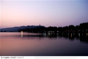 杭州西湖风景-西湖夜色