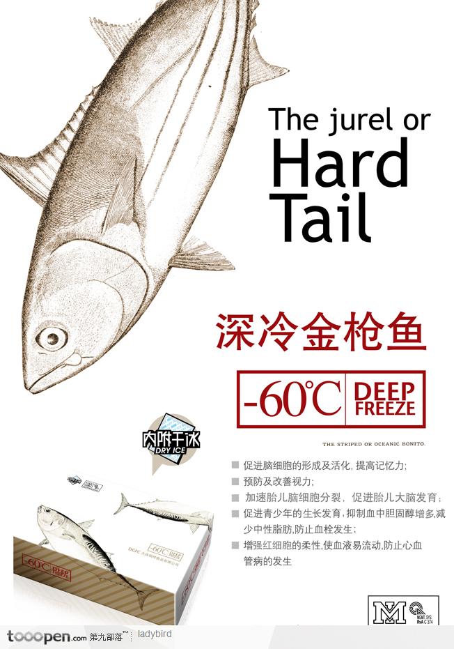 速冻鱼肉海报系列设计