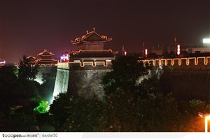陕西·西安古城墙夜景