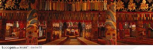 神秘西藏-古老的寺院内景