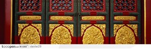 紫禁城印象-镶金的木门