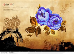 韩国艺术花纹花朵时尚元素炫彩元素潮流元素时尚素材