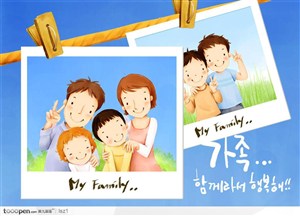 照片相片韩国手绘插画
