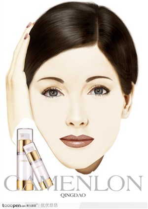品牌护肤品广告-美女头像