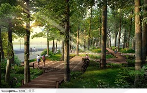 森林公园景观设计效果图