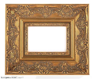 相框边框-古典欧式花纹图案的精美相框相框图片