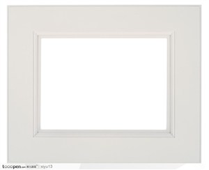 相框边框-简洁的白色相框