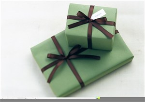 情人节礼物-绿色的礼盒