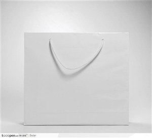 白色手提袋 购物袋VI模板
