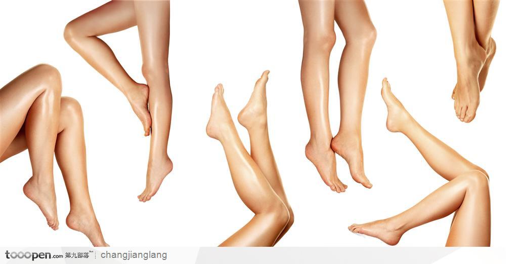 人体部位--6个姿势的性感长腿玉足