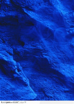 石头背景-蓝色的石头底纹