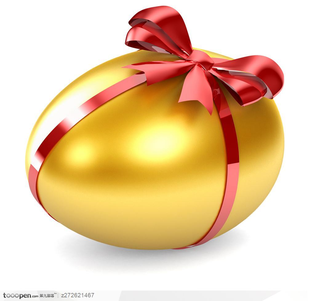 绑着丝带的金色巨蛋 金蛋