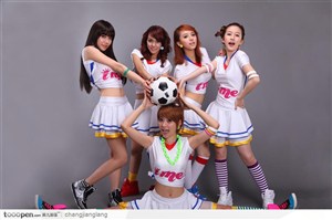 5位韩国性感足球宝贝有一劈腿女