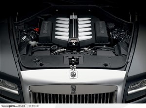 劳斯莱斯rolls-royce豪华汽车W12发动机引擎
