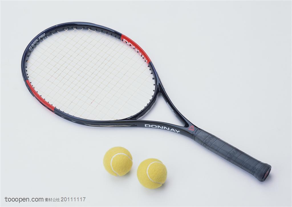 球类运动-网球和网球拍特写