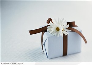情人节礼物-白色的小礼盒