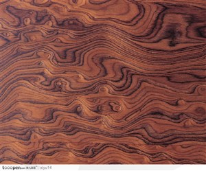 木纹板材机理效果-波浪形的木纹