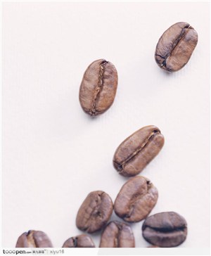 咖啡物语-散落的咖啡豆
