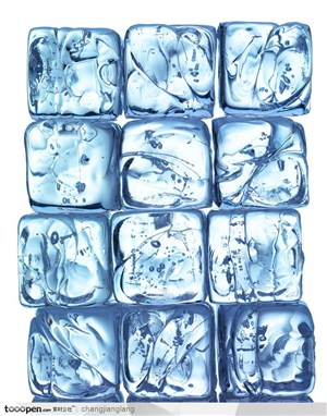 冷饮广告元素-晶莹冰块高清图片