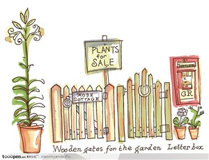 手绘插画风格-美丽生活之手绘小花园