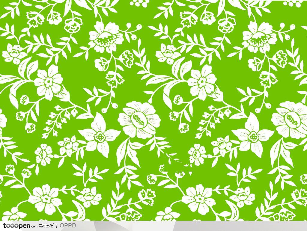 梦幻背景花纹-绿色水彩肌理花朵花卉纹样花纹背景底纹