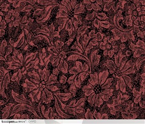 古典背景花纹边框-深红色花卉水彩肌理花朵纹样花纹背景底纹