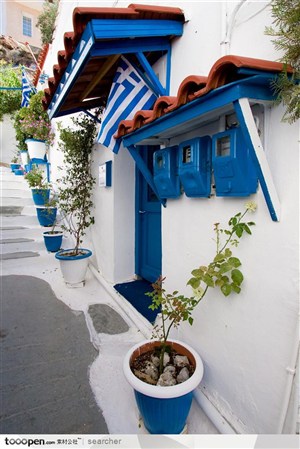 地中海风情--地中海风格建筑和街道景色