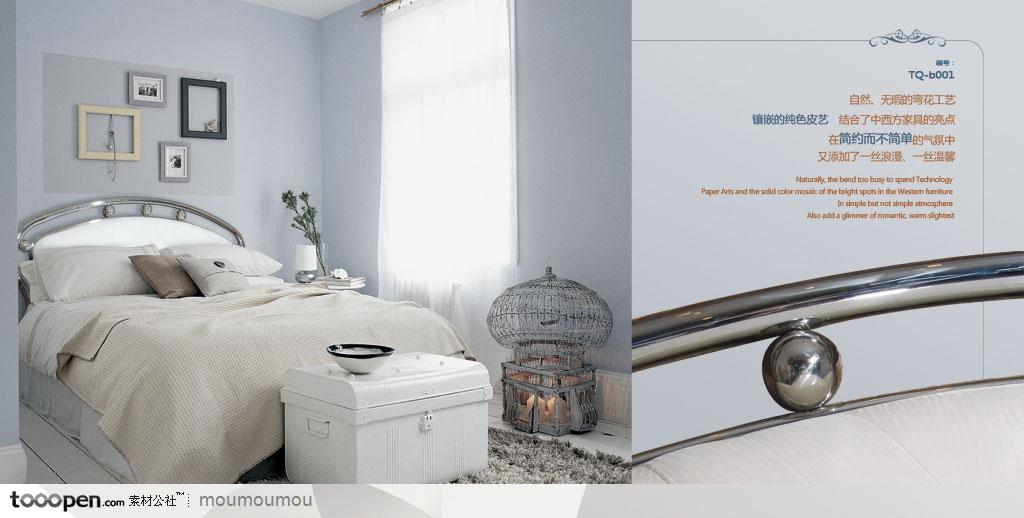 家居用品品牌宣传广告画册-欧式风格的白色大床