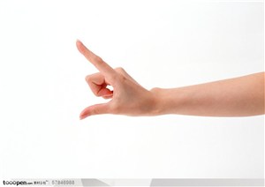 人物手势元素-手指尺度手势特写