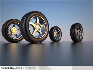 汽车零配件元素-汽车轮胎高清图片