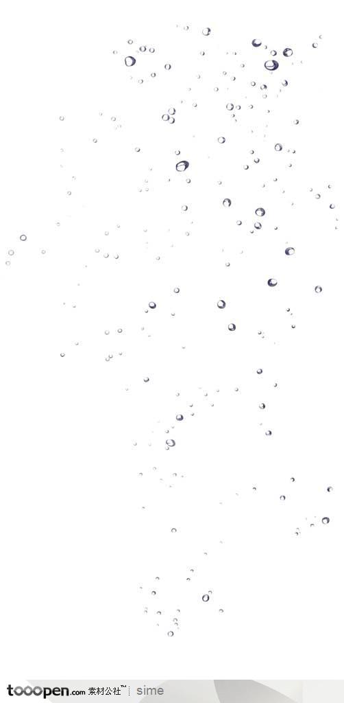 动感水流-动感透明水中气泡小水珠