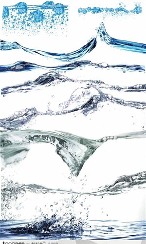 动感水流-多种动感透明水波波纹水波纹