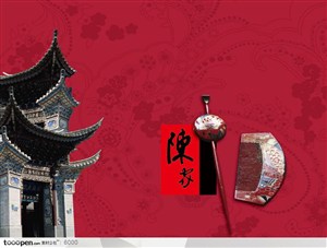 中国风-中国传统建筑风格-木梳子