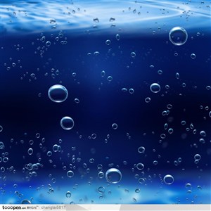 透明深海水泡水透明海底高清图片