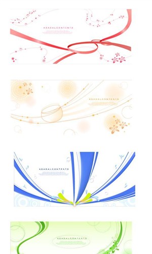 花纹库-欧式动感线条花纹底纹图案主题矢量素材