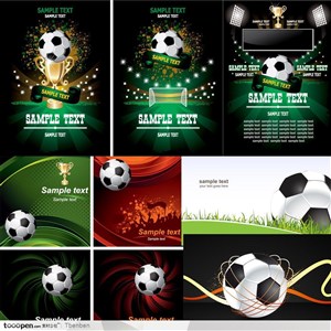 足球,比赛,冠军,奖杯,球场,草坪,球门,足球元素矢量素材