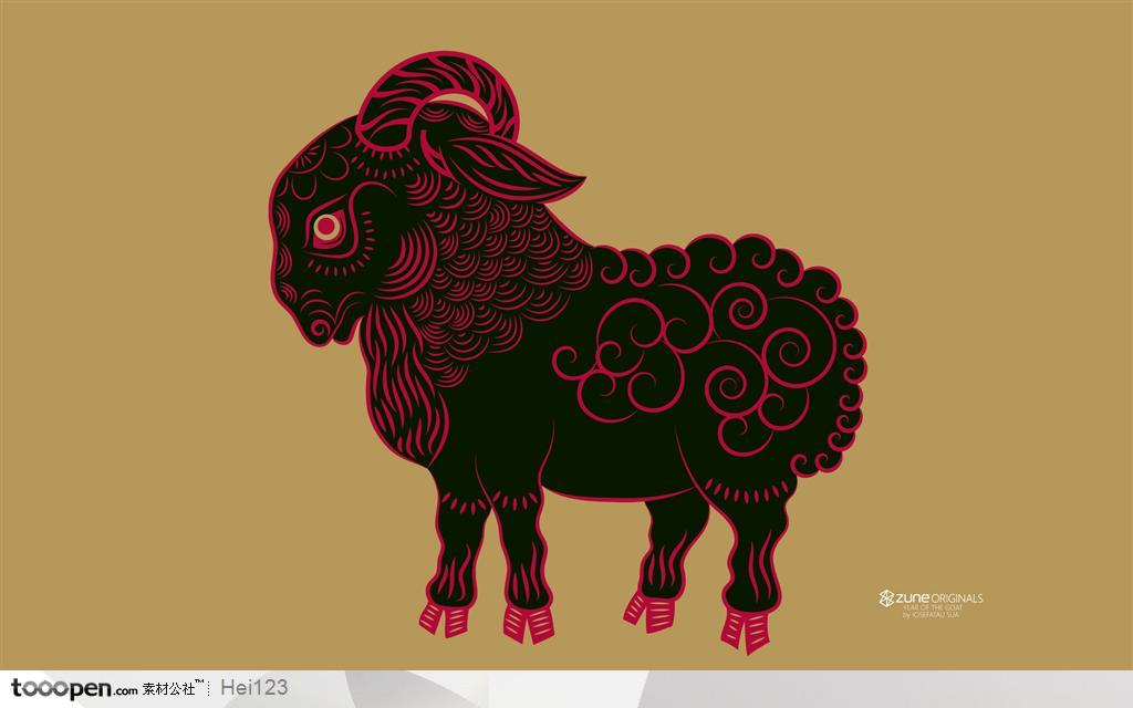 中国十二生肖-羊