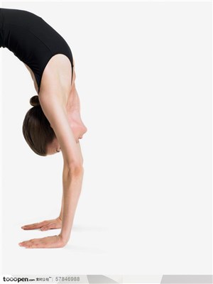 舞蹈肢体动作-外国女人下腰练习基本功