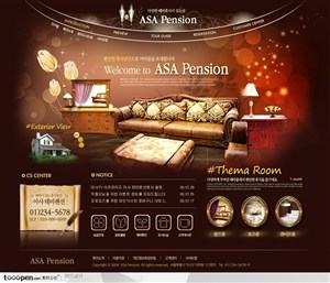 日韩网站精粹-褐色系欧式奢华家私网站整站