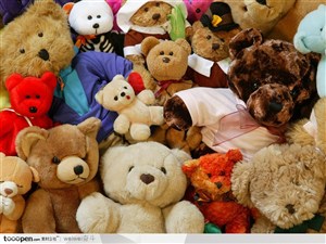 许多可爱小熊 玩具 五颜六色