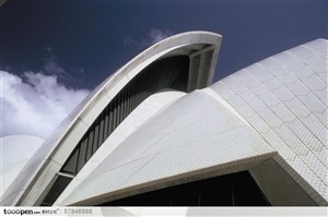 名胜建筑-悉尼歌剧院建筑外立面特写