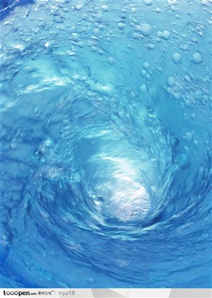 动感水花-蓝色的漩涡