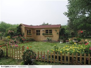 花园中的小木屋