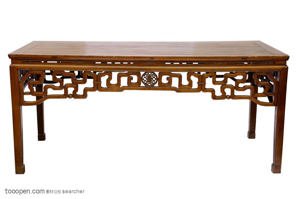 明清古董家俱精品--雕花书桌
