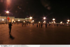 北京人民大会堂北京夜景