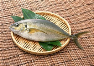 新鲜鱼类-盘子中的鲳鱼